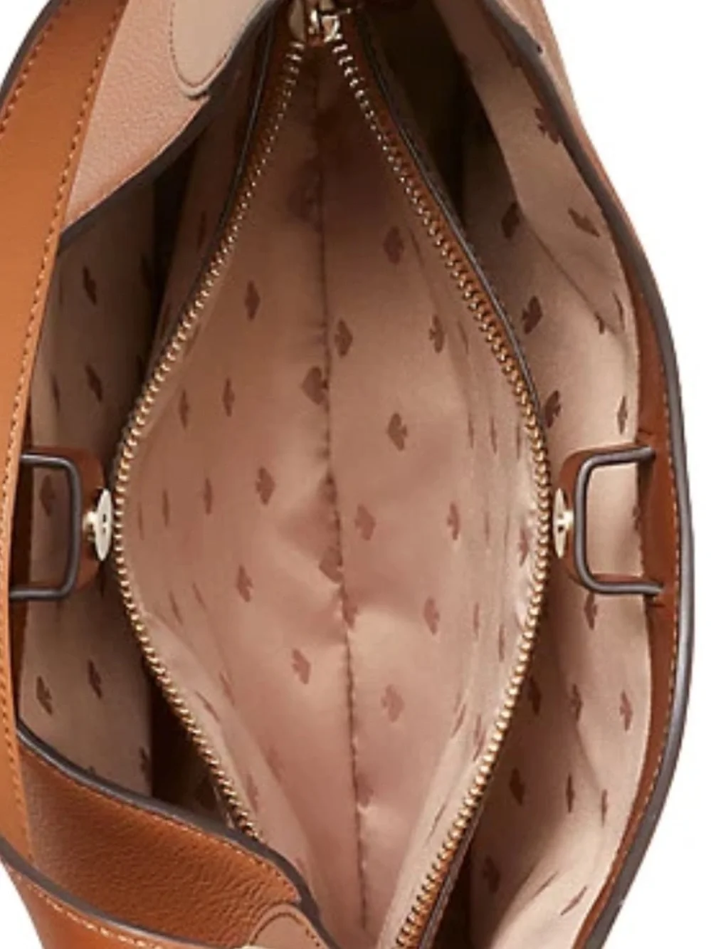 Kate Spade $354 Aster hobo shoulder bag tan warm gingerbread